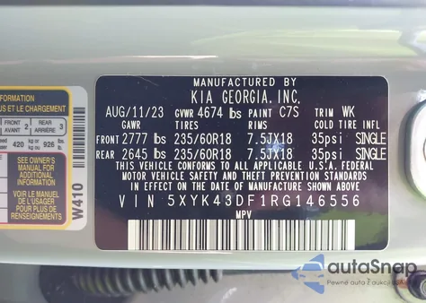 2024 Kia Sportage Sx from USA, damaged, VIN 5XYK43DF1RG146556